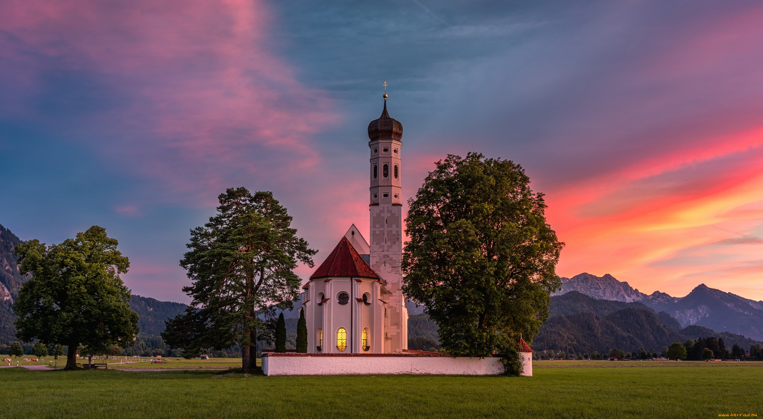 saint coloman church, bavaria, germany, , -  ,  ,  , saint, coloman, church